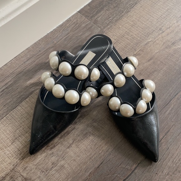 Zara pearl mule